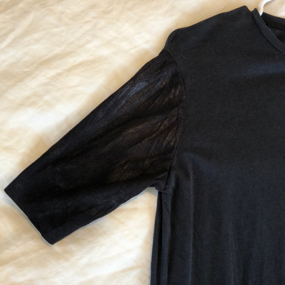 Tunic style navy blue top